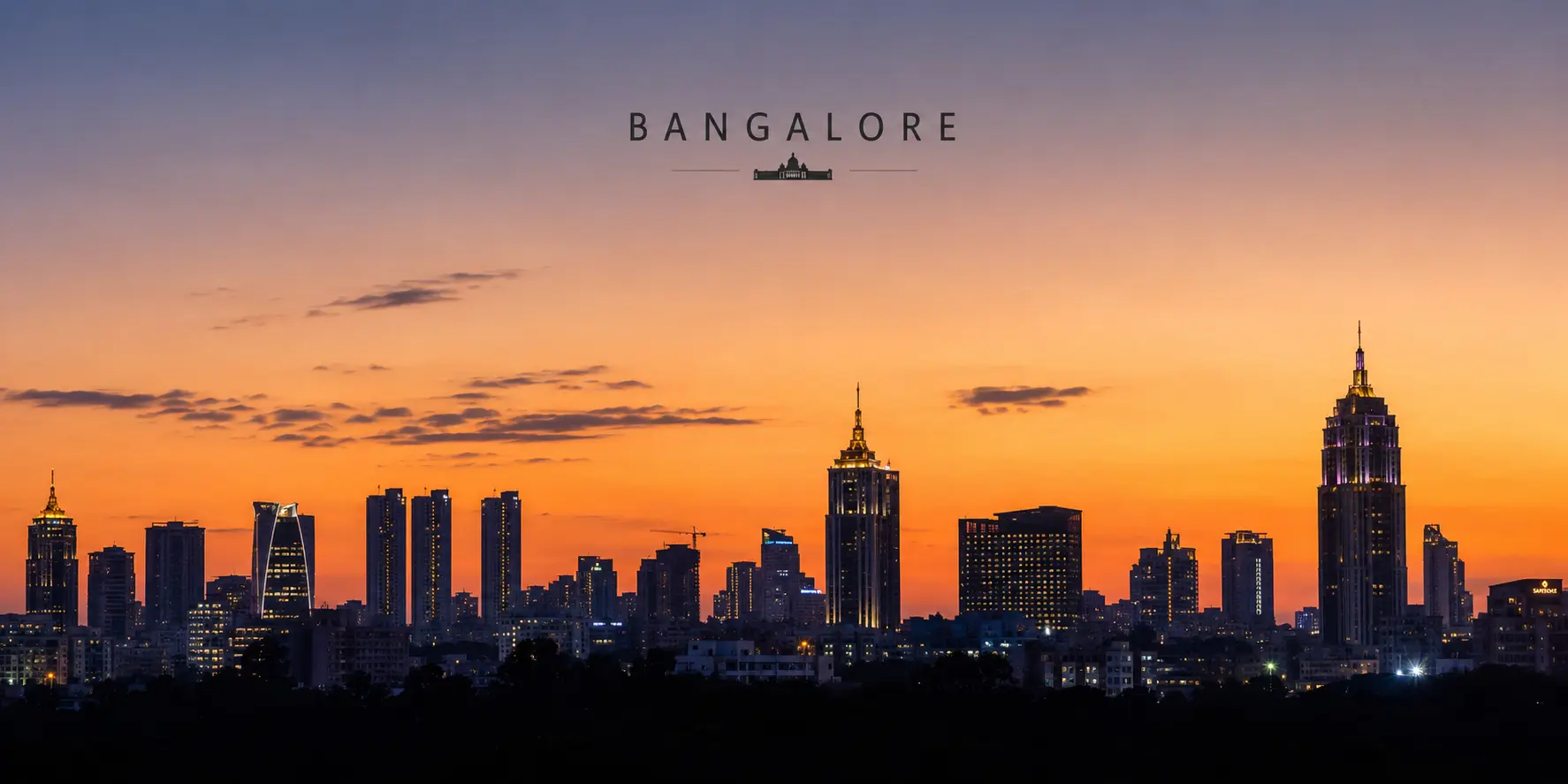 Real estate marketing in Bangalore skyline